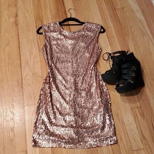 Rose Gold Sequence Dress